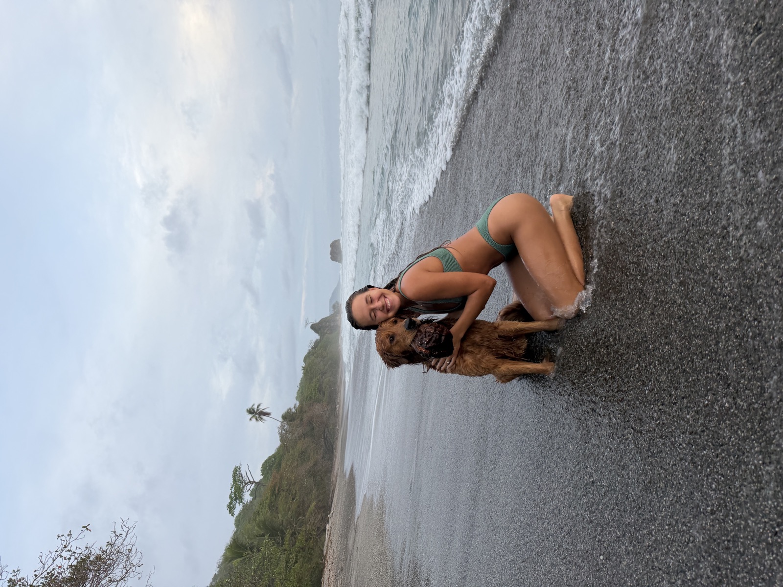 Chelsey on the beach in Costa Rica